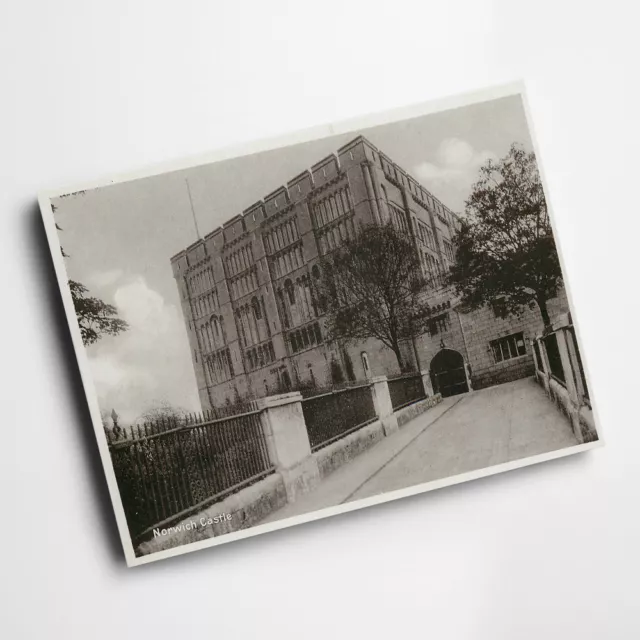A3 PRINT - Vintage Norfolk - Norwich Castle (2)