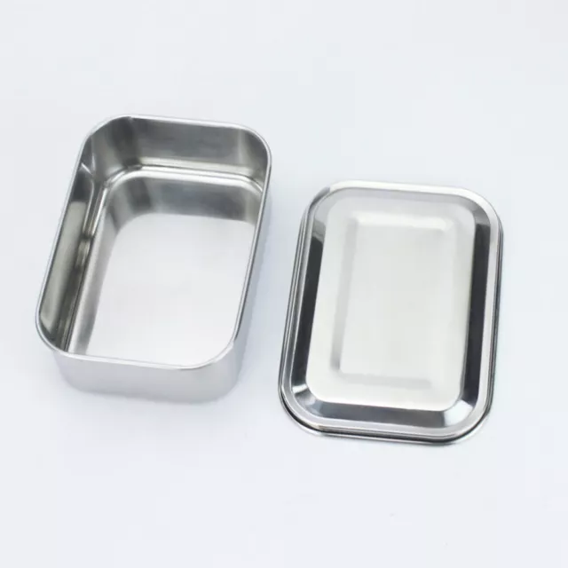 Stainless Steel Lunch Box Metal Bento Food Container for Kids School Office