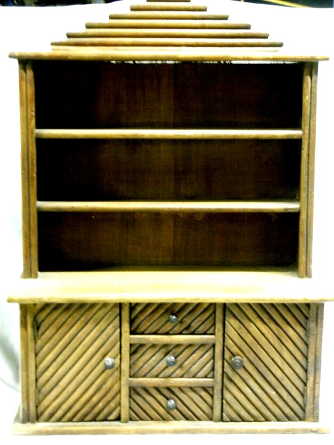 Ancienne Armoire De Maîtrise En Bois - Mobilier Poupée - Années 60/70