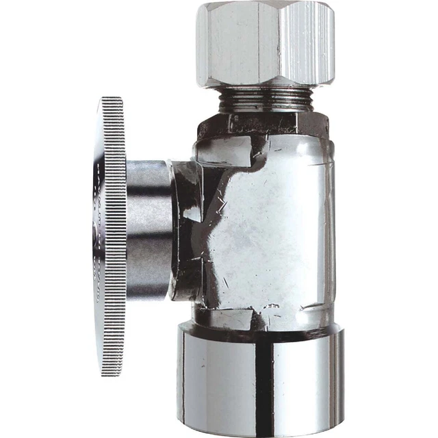 Do it 1/2 In. FIP x 3/8 In. OD Quarter Turn Straight Valve 456411 SIM Supply,