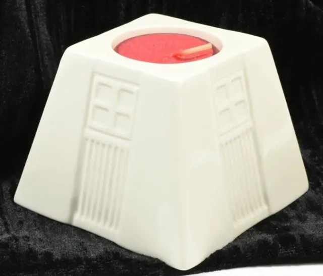 Belleek Living Ceramic Art Deco Style Inspired Votive Tealight Candle Holder