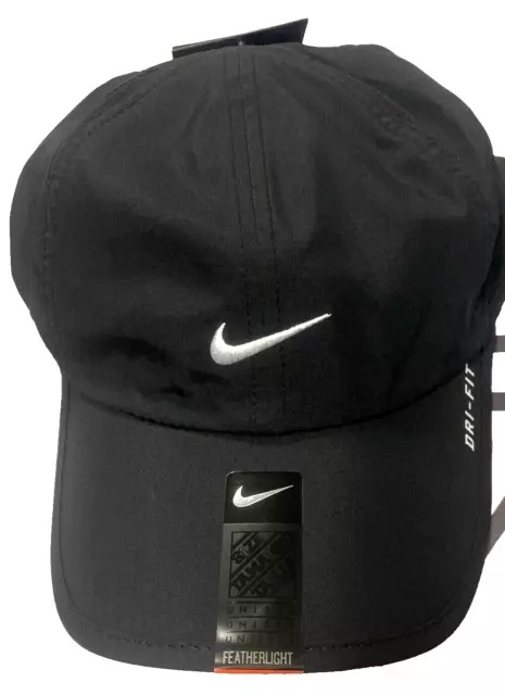 Nike Adult Unisex Dri-Fit Featherlight Core Running Cap, Black (2013)