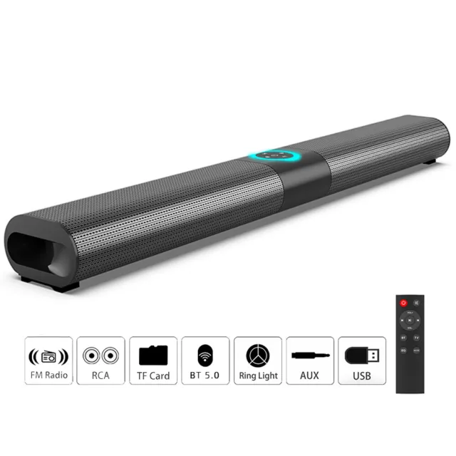 Wireless TV Soundbar Subwoofer Speaker Bluetooth 5.0 Sound Bar Home Theater
