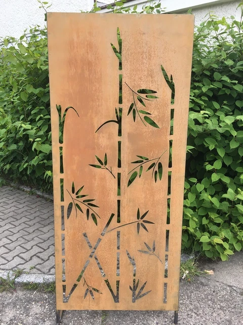 EDELROST, SICHTSCHUTZ BAMBUS, 80x190cm, Trennwand, Gartendeko