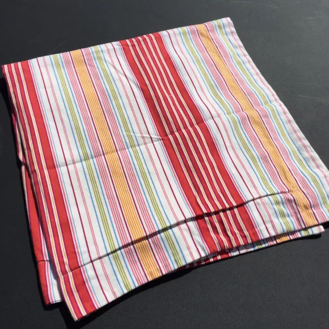 Euro Pillow Sham Pottery Barn 100% Cotton Classic Nautical Ticking Stripe
