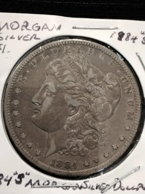1884 S Morgan Silver Dollar EF + Nice Toning Rare Key Date