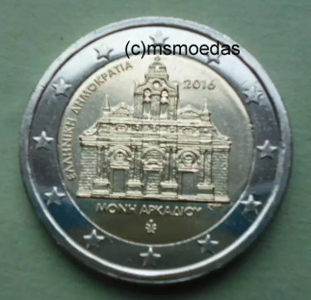 Griechenland 2 Euro Gedenkmünze 2016 Arkadi-Kloster Euromünze commemorative coin