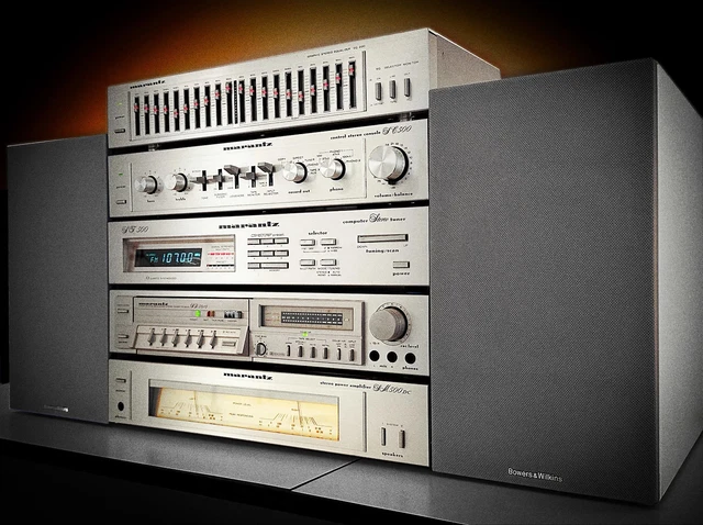 MARANTZ 500 SERIES 🌈RaRe🌈 Vintage Component Stereo System B&W Speakers ...