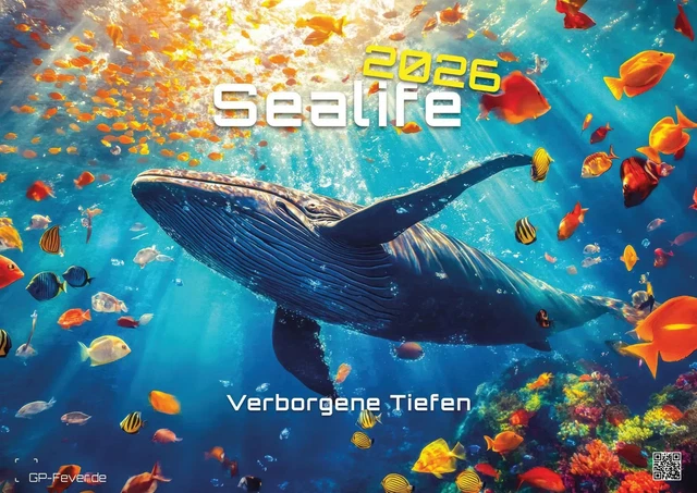 SEALIFE VERBORGENE Tiefen 2026 Kalender DIN A3 GP Fever De Sealife Verborgene Tiefen 2026