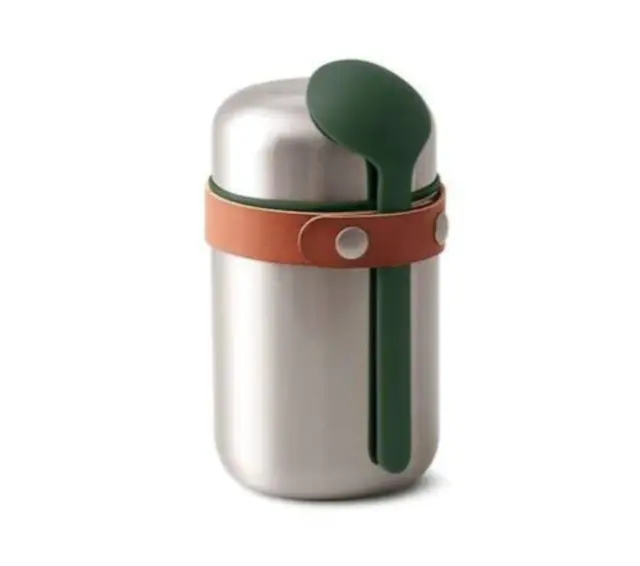 Black+Blum Stainless Steel Food Thermos Travel Container - 13.5oz, Olive