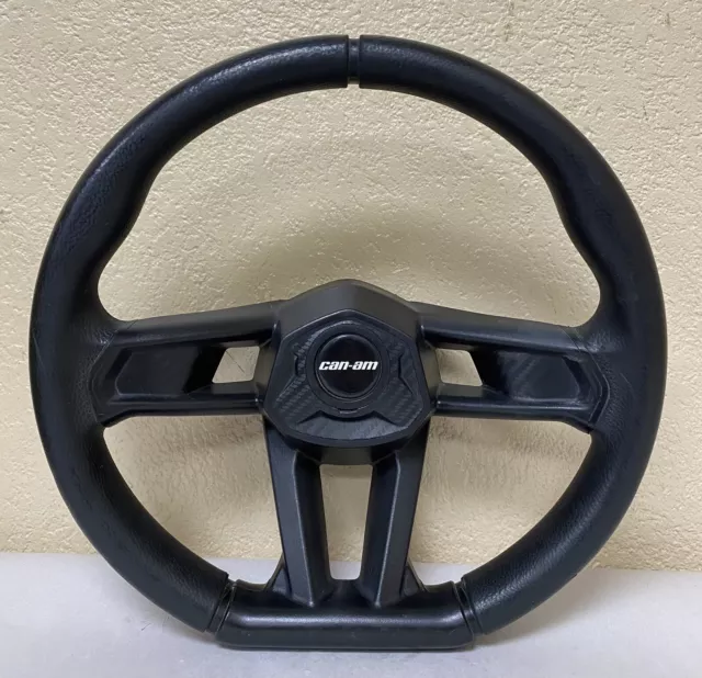 2017-2024 Can-Am Maverick X3 Steering Wheel W/Cap, Black OEM #709401706 / #M1478