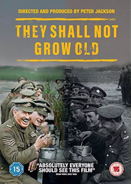 They Shall Not Grow Old DVD Peter Jackson (2018)