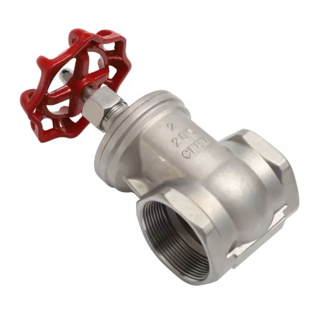 2" NPT Female Thread Stainless Steel Heavy Duty One-way Rotary Gate Valve 1.6MPa