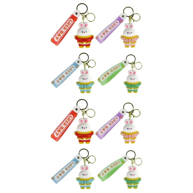 8 Pcs Porte-clés Lapin Porte-clés Breloque Lapin Porte-clés Pour Femmes Délicat