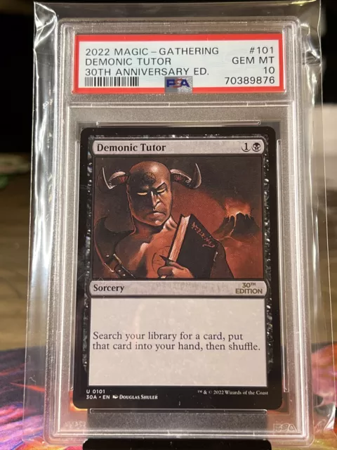 Mtg 30th Anniversary Demonic Tutor Psa 10 Mtg 30th Anniversary Demonic Tutor Psa 10
