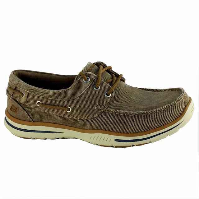 64866 TAN ELECTED HORIZON SKECHERS Men Lace Up Casual Shoes