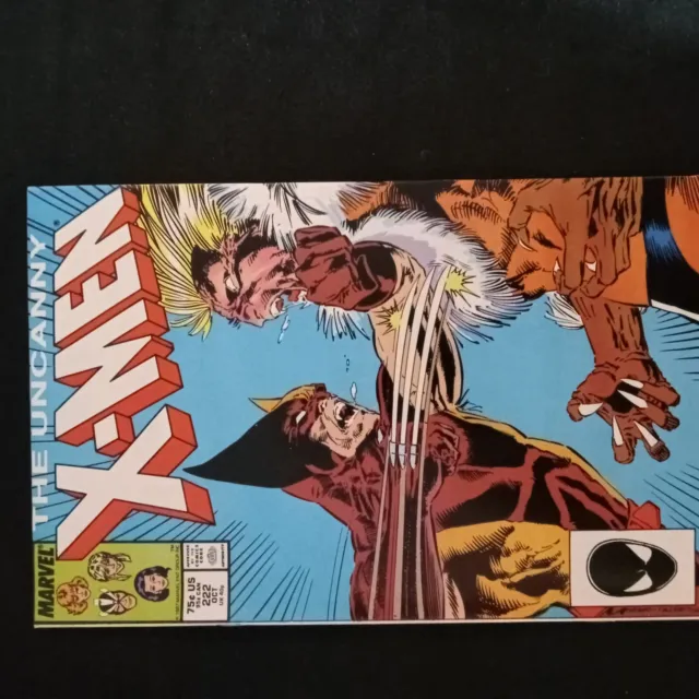 Uncanny X-Men #222 1987 NM- Marvel Comics Wolverine vs. Sabretooth