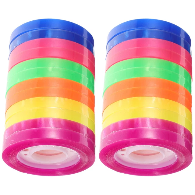 24 rollos cinta adhesiva washi color cinta adhesiva transparente cinta washi cinta pequeña