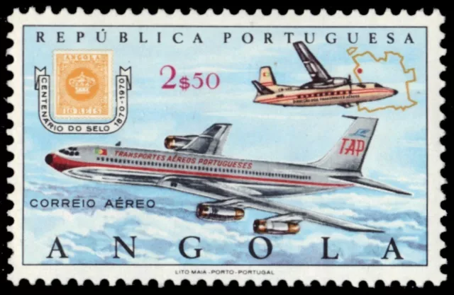 ANGOLA C36 - Postage Centenary "Boeing 707 Plane" (pb83158)