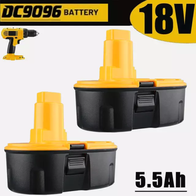 2 Pack For Dewalt 5.5AH 18 Volt XRP Battery DC9096-2 DC9098 DC9099 DW9096 DC9096