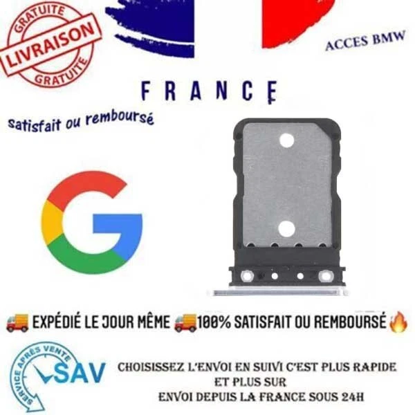 Tiroir SIM Premium Porcelaine Pour Google Pixel 8A – Compatible Et Pratique