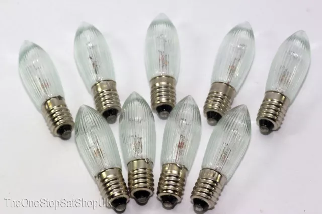 E10 3 W 34 V ampoules de rechange lot de 3 bougie