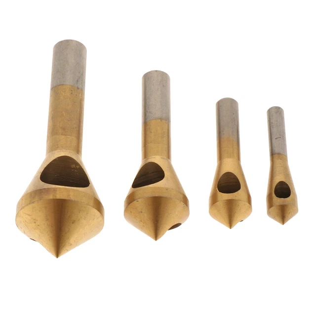 4x jeu de forets pour outils d'ébavurage Forets pour couper le bois