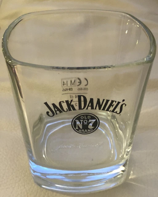 JACK DANIELS' WHISKY Glass Jack Daniels' Old No. 7 Brand Clear Glass 2c