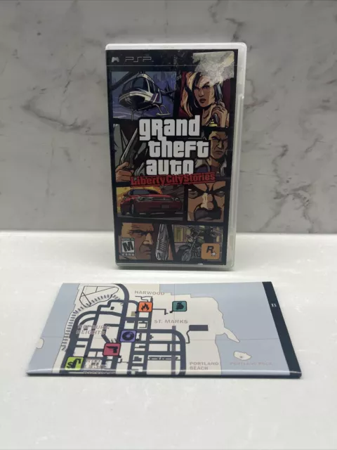 Gta Grand Theft Auto Liberty City Stories - Game PLAYSTATION Psp Complete  Tbe