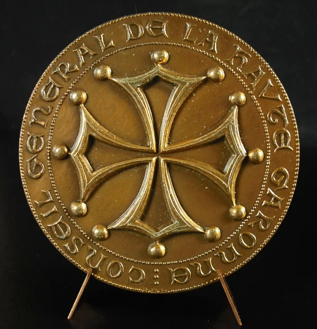 FRANCE, MÉDAILLE, MÉMORIAL du Général de Gaulle, De Jaeger, FDC, Gilt