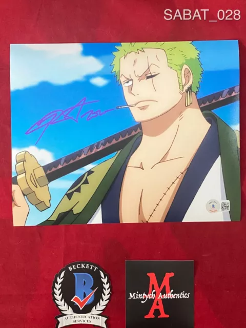 CHRISTOPHER SABAT AUTOGRAPHED SIGNED 8x10 PHOTO! ONE PIECE! ANIME! BECKETT COA