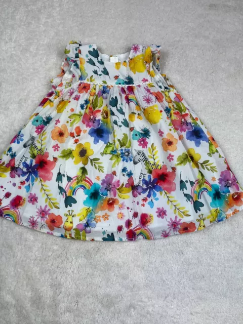 Abito estivo Next età 3-6 mesi bambina multicolore completamente foderato design floreale