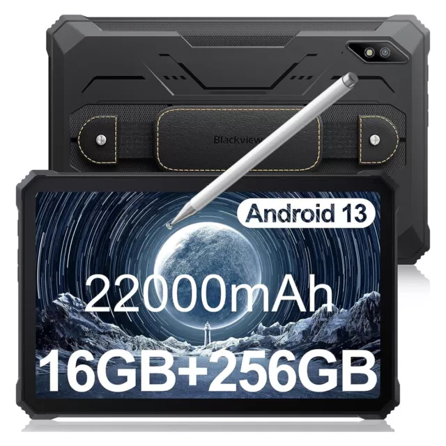 Android 13 Tablette Incassable, Active 8 Pro Durcie 10.4 Pouces