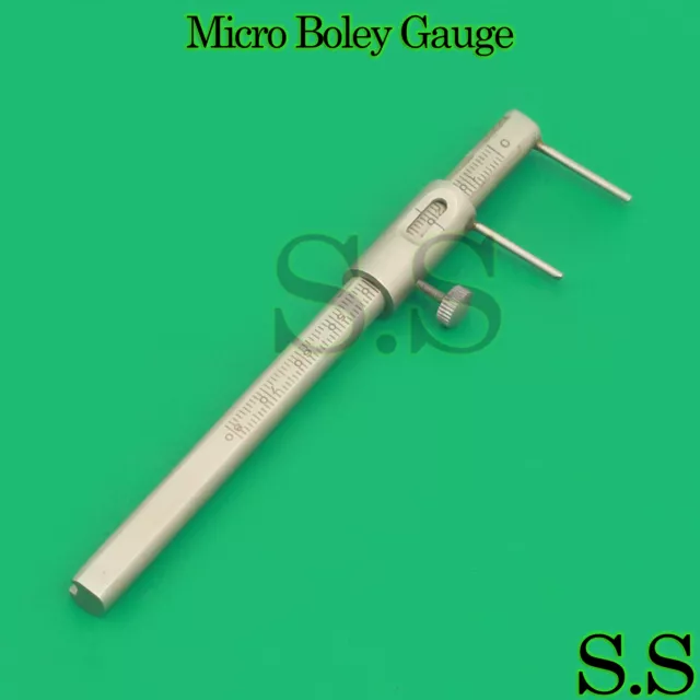 Dental Micro Boley Gauge Material Thickness Teeth Size Measuring Tool