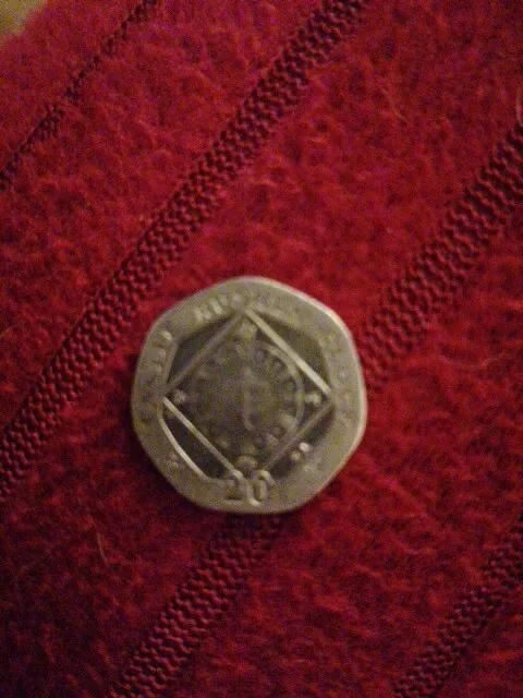 *RARE* Isle of Man Castle Rushen Clock 20p Coin 2015  (Circulated)