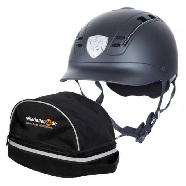 Reithelm PASSION Casco schwarz inklusive Helmtasche Reiterladen24 schwarz