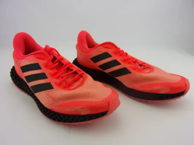 Adidas Hombres Fitness Entrenamiento Entrenadores Zapatos para Correr 4D Correr 1.0 Señal Rosa Talla 10