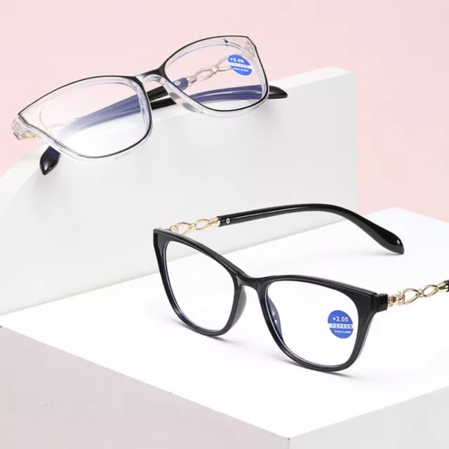 Elegantes gafas de lectura con marco ultraligero portátiles antiluz azul