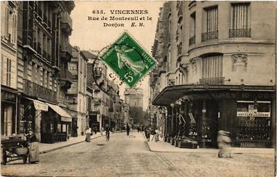 CPA ak vincennes rue de montreuil and the dungeon (672286)