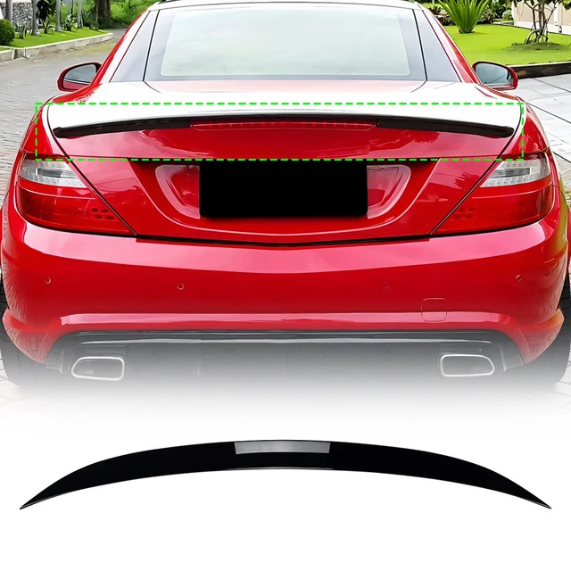 Rear Trunk Spoiler Wing Kit For Mercedes Benz SLK R171 S 2005-2010 Gloss Black