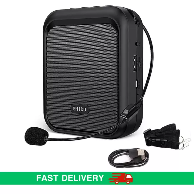 SHIDU Original Voice Amplifier Loud Speaker MP3 Player AUX Green M100