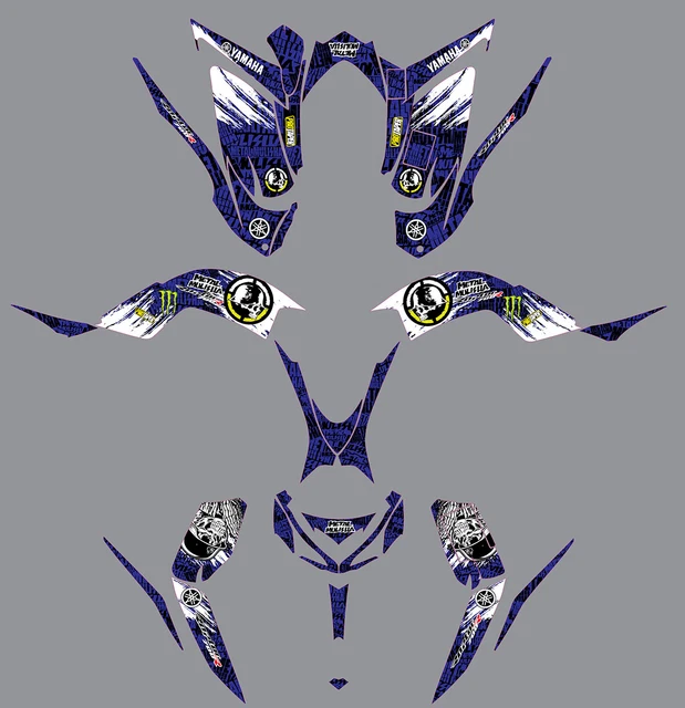 Fits YAMAHA 2013 2014 2015 2016 2017 2018 2019 RAPTOR 700 GRAPHICS KIT DECALs