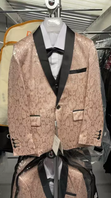 Brand New Boys Formal 5 Piece Suit Boy Prom Wedding Suit Champion And Wine Suits