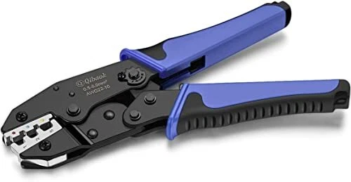 Crimping Tool Ratcheting Wire Crimper for Heat Shrink Connectors Ratchet Termina