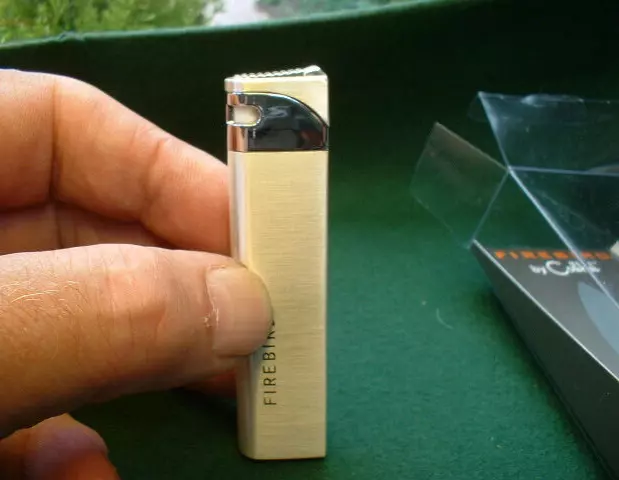 Colibri Firebird Pinnacle Turbo Lighter In Light Gold & Polished Chrome