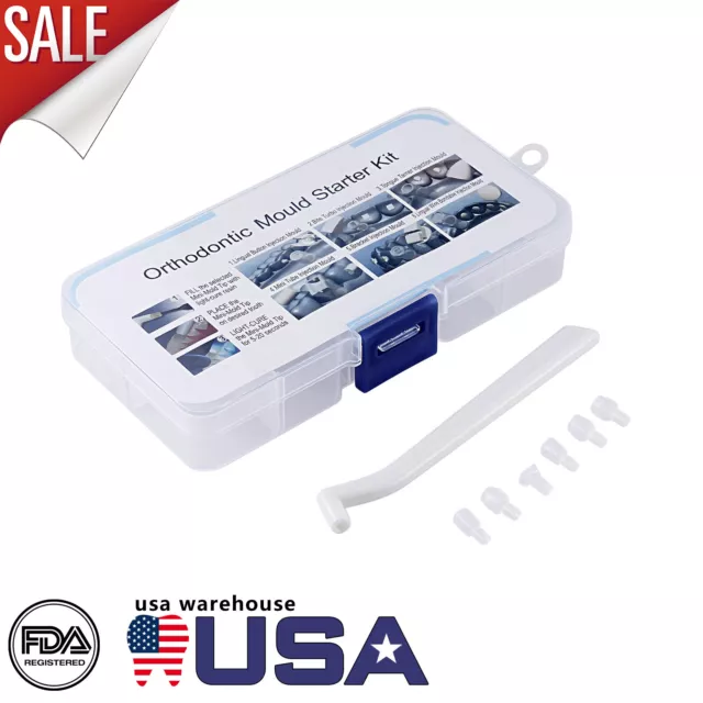 Dental Mini Orthodontic Mould Stater Kit Bracket Tube Wire Bite Turbo Injection