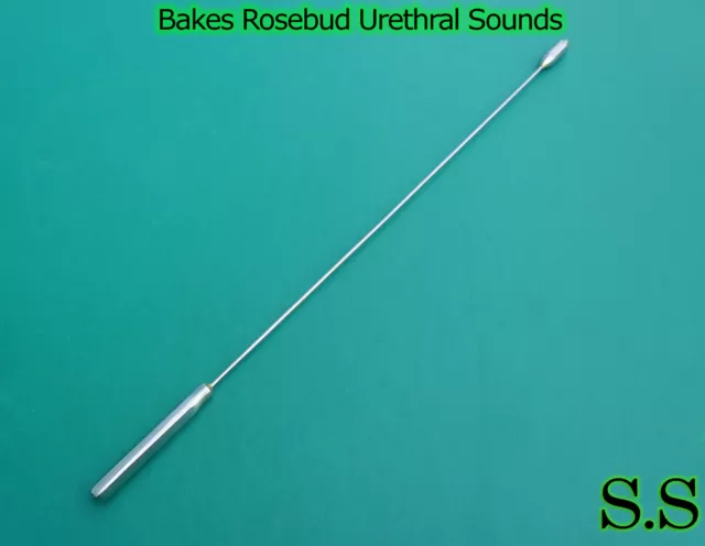 6 Pieces Of Bakes Rosebud Urethral Sounds 3MM