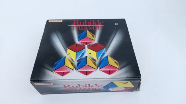 Rubik's Triamid Puzzle Matchbox Vintage In Box Rubiks