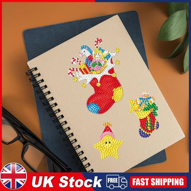 DIY Gem Sticker Cartoon Animal Gem Art Sticker Paint by Numbers for Kids Adult