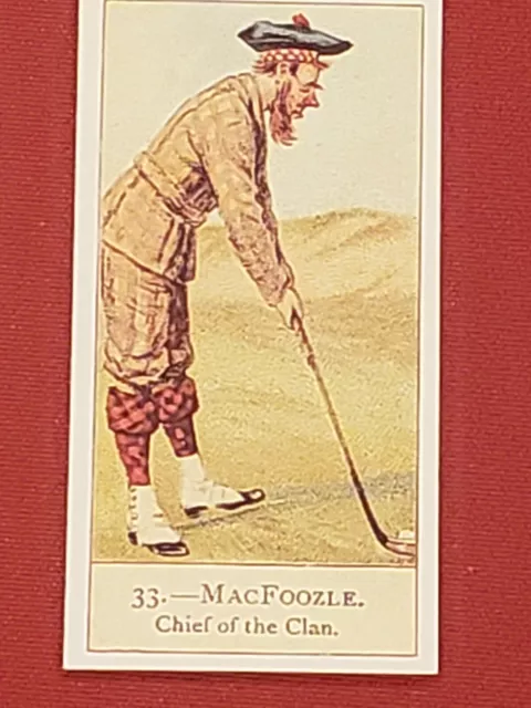 1990's Reprint set of 50 Cope's Brothers Golfers Card  33. "MacFoozle."